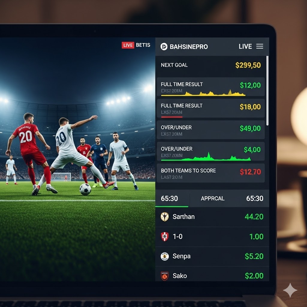 Bahsinepro canlı maç izle ve aynı anda bahis yap