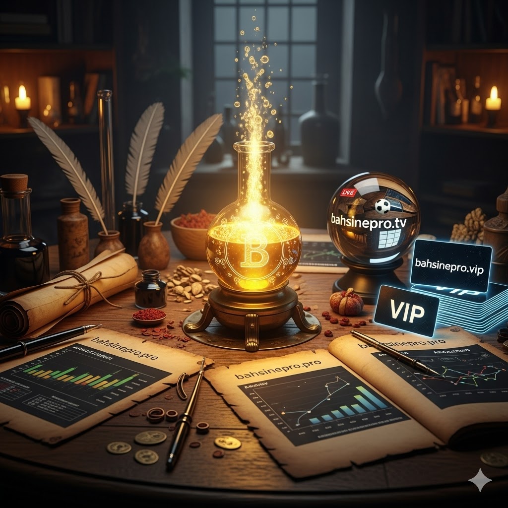 Bahsinepro sorunsuz giriş formülü ile hazırlanan ve kazanç vaat eden altın iksirin bulunduğu simya laboratuvarı