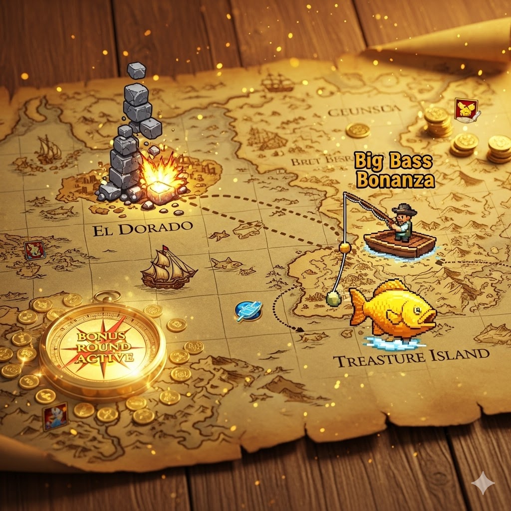En iyi macera slot oyunları, her biri farklı bir keşif ve hazine vaat eden canlı bir dijital harita üzerinde oyuncuları bekliyor.