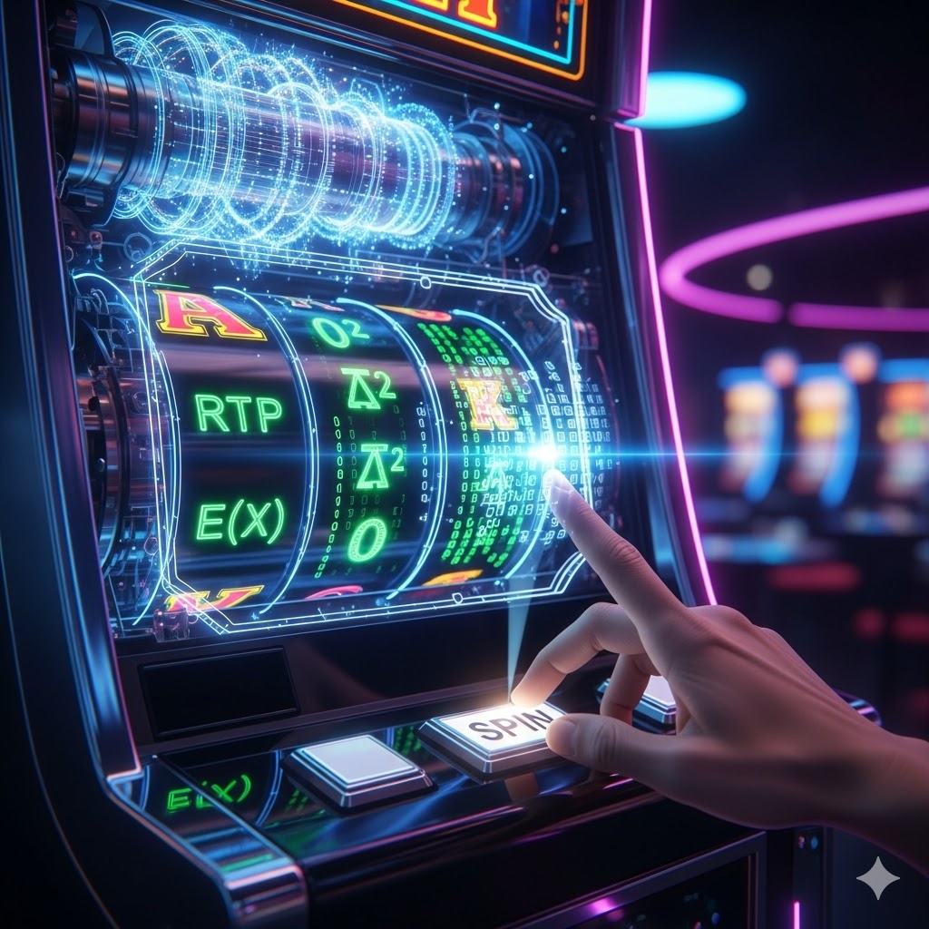Slot oyunlarında kazanma taktikleri ile bir slot makinesinin ardındaki dijital matrisi ve matematiği çözen bilinçli oyuncu.