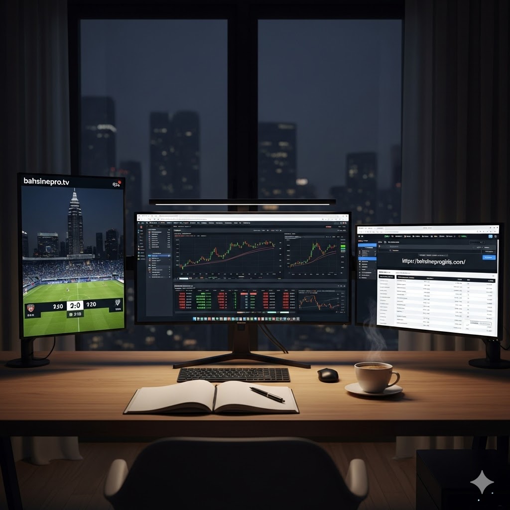 Uygulamalı profesyonel bahis stratejileri ile Bahsinepro ekosistemini bir komuta merkezi gibi kullanan modern bahisçi.